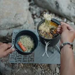 Набір посуду для кемпінгу 2 од. Naturehike CNK2300CJ0002, 1,2 л, алюміній - мініатюра 10
