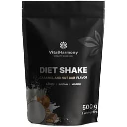 Заменитель питания VitalHarmony Diet Shake, 500 грамм - Шоколад-карамель-орехи