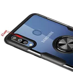 Чохол Primolux Ring Magnetic Stand для Samsung Galaxy M30 2019 (SMM305F) Black - мініатюра 3