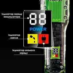 Машинка для стрижки волосся та бороди Kemei KM-1926 акумуляторна 2500 мАг чорна (42996-DSP 90479_834) - мініатюра 8