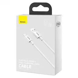 Кабель Baseus Superior Series Fast Charging Data Cable USB to Type-C 66W 2 м Білий - мініатюра 2
