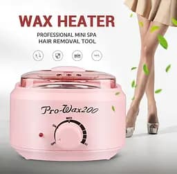 Воскоплав банковий Pro Wax 200 для депіляції нагрівач для воску з терморегулятором Рожевий - мініатюра 6