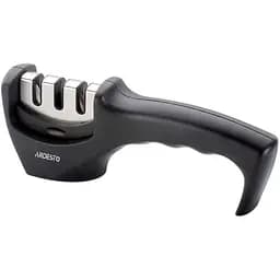 Точилка для ножів Ardesto Gemini 20.5x5.5x7.5 см чорна (AR1920BS)