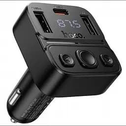 FM трансмітер автомобільний Hoco E87 Delta Bluetooth 5.4, 35W, USB C 20W PD QC AFC, USB A 5V 3A, USB A 5V 0.5A - мініатюра 2