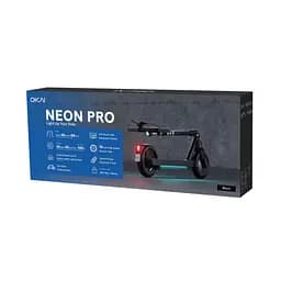 Електросамокат OKAI ES30-NEON PRO чорний 10", 350(700)W, 14. 7Ah, 80km, 25km\h, 25%, NFC, App, 21kg - мініатюра 2