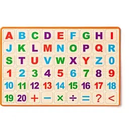 Двостороння дошка Woody ABC з магнітними літерами (90107) - мініатюра 2