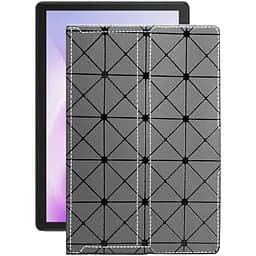 Чехол StatusCASE из экокожи для планшета Cubot Tab 10 Серый ромб