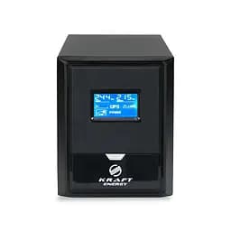 Джерело безперебійного живлення Kraft KRF-B1000VA/600W(LCD)24V UPS під зовнішній акумулятор (42-00045)
