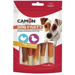 Лакомство Camon Барбекю рулетики из курицы и утки для взрослых собак 84 г