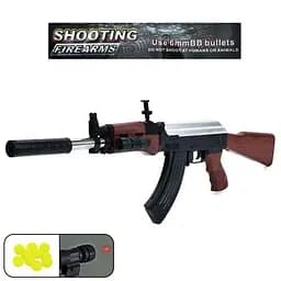 Автомат игровой, 72 см, пластиковые пули, лазер, 999-5