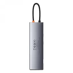 Usb Hub Baseus Metal Gleam Series 11-in-1 Multifunctional Type-C Сірий (CAHub-CT0G) - мініатюра 4