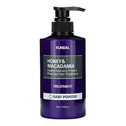 Кондиционер для волос «Детская присыпка» 500 мл Kundal Honey & Macadamia Treatment Baby Powder