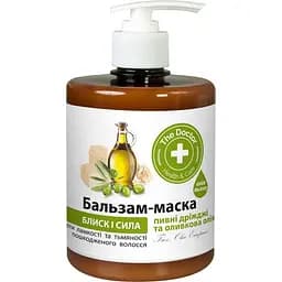 Бальзам-маска для волос Домашний Доктор Пивные дрожжи и оливковое масло 500 мл