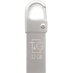 Флеш накопитель USB 32Gb T&G Metal TG027 серебристый USB 2.0 (TG027-32G)