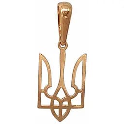 Золотая подвеска Трезубец. 310167_М
