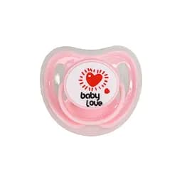 Пустушка силіконова кругла MGZ-0516(Pink) з ковпачком - мініатюра 2