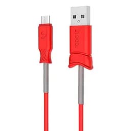 USB Cable Hoco X24 Pisces MicroUSB Red 1m