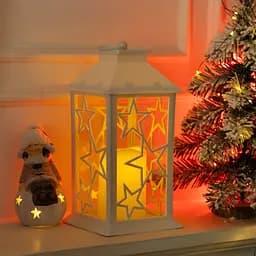 Ліхтар новорічний декоративний Yiwu підвісний 14×14×30 см Yiwu CR-3-1