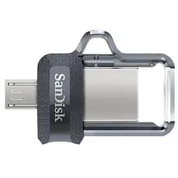 USB флеш накопичувач SanDisk 64GB Ultra Dual Black USB 3.0 OTG (SDDD3-064G-G46) - мініатюра 2