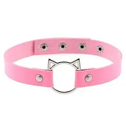 Нашийник з образом кішечки Рожевий K0375-3