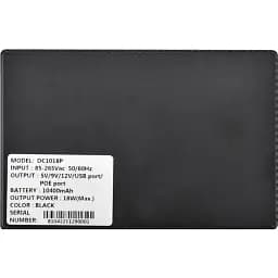 ДБЖ для роутера Merlion MINI DC1018P, 18W, Output: USB-5V, DC-5V/9V/12V, POE-15/24V, 1/2A, Li-ion 10400mAh, 160х105х32мм - мініатюра 5
