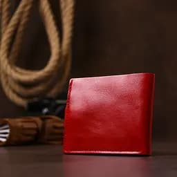 Жіноче невелике шкіряне портмоне Shvigel 16461 червоне - мініатюра 8