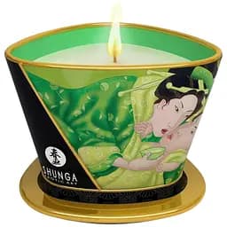 Массажная свеча Shunga Massage Candle Exotic Green Tea с афродизиаками 170 мл