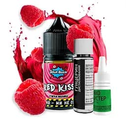 Набір компонентів для самозамісу сольової заправки Sour Boom 30 мл Red kiss Малина, 0-50 мг (17303)