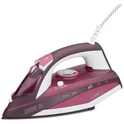 Утюг Clatronic DB3705, 2600 Вт, керамическая подошва, паровой удар, вертикальный пар 1 шт. малиновый (28110-IS)