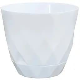 Горщик для квітів Violet House Prizma із внутрішнім зливом води 3 л (0199 PRIZMA WHITE д/квітів із вн)