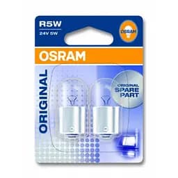 Галогенова лампа OSRAM 5626 R5W 24V BA15d 10X5 - мініатюра 3
