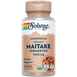Натуральная добавка Solaray Fermented Maitake 500 mg, 60 вегакапсул