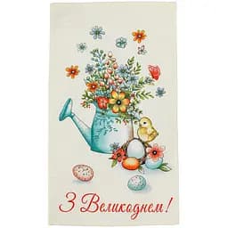 Рушник вафельний Прованс Пасхальний Букет 33х60 см (34628)