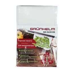 Пакеты для вакууматора 50 шт Grunhelm GB 2030 BS пищевые пакеты для вакуумного упаковщика 200х300 мм