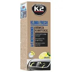 Очисник кондиціонера антибактеріальний K2 Klima Fresh Lemon 150 мл аерозоль (K222) - мініатюра 3
