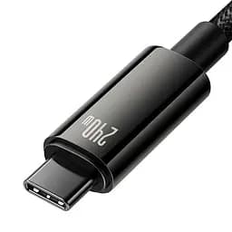 Дата кабель Baseus Tungsten Gold Type-C to Type-C Cable 240W (1m) (CAWJ04000) Black - мініатюра 5