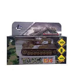 Танк XG 879-104 A инерционный, подвижная башня, в коробке (6984500651105) Коричневый