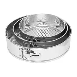 Набір форм для тортів зі знімним дном (18/21/25 см), Master Class Сірий 85620