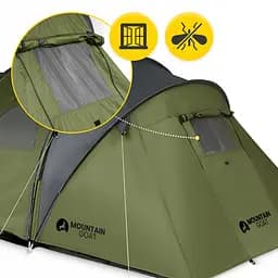 Намет туристичний Mountain Goat Prime Quatro 4-місний Olive (P-5905973406598) - мініатюра 5