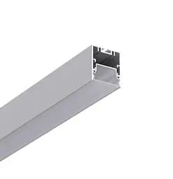 LED профіль підвісний з відсіком для блоків з розсіювачем PC матовий опал, 3м KLOODI KLP3540 3