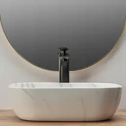 Умивальник Rea Belinda 46x32 marble mat (REA-U8702), Матова - мініатюра 3