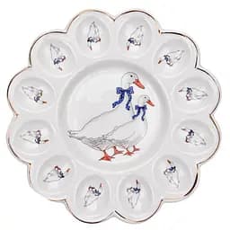 Блюдо для яєць Lefard Гуси, білий (943-176)