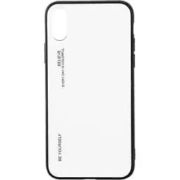 Чохол-накладка Toto Gradient Glass Case Apple iPhone X/XS White