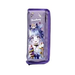 Пенал-косметичка на 2 відділення, Аніме дівчинка, 2736 (В асортименті)