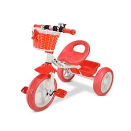 Триколісний велосипед Best trike колеса 10'' та 8'', два кошика, дзвіночок, 4 кольори