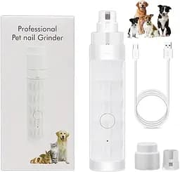 Измельчитель ногтей для собак со светодиодной подсветкой Электрическая перезаряжаемая шлифовальная машина для ногтей