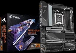 Материнська плата Gigabyte X670 Aorus Elite AX Socket AM5 (X670 AORUS ELITE AX) Б/В