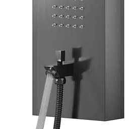 Душова панель Corsan Samsara graphite gunmetal з виливом S003MGMW, Графіт - мініатюра 3