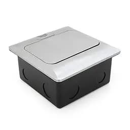 Розетка подвійна напольная висувна із заземленням J28L, Input: AC 100-250V 16A, White - мініатюра 4