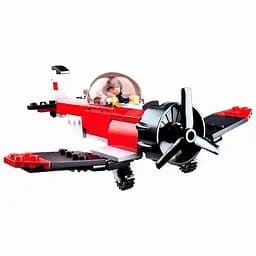 Конструктор Sluban M38-B0667E Літак з фігуркою пілота, 128 деталей — ідеальний набір для дітей від 6 років